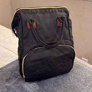Breast pump bag & black diaper bag